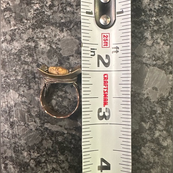 Copper, brass, and silver ring (size 7.25) - Picture 5 of 6